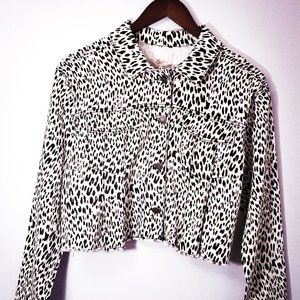 denim jacket cheatah print